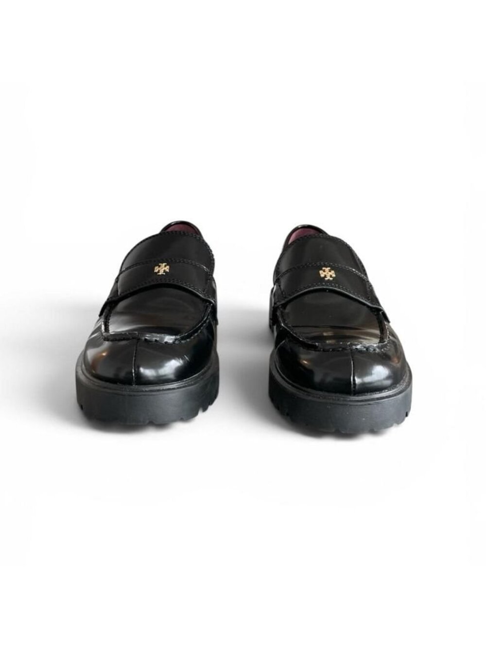 Tory Burch Classic Lug Sole Penny Loafers in Black | Women’s Size 7.5 - Picture 3 of 6